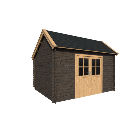 Image of BLOKHUT LUXEMBURG: ZWART + EIKEN