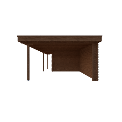 Image of TUINHUIS BRUSSEL: VOLLEDIG BRUIN - PLAT DAK