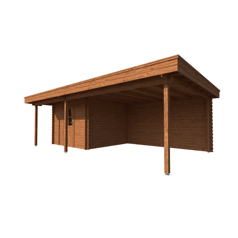 Image of TUINHUIS BRUSSEL: VOLLEDIG BRUIN - PLAT DAK