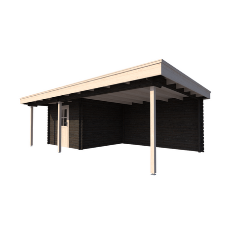 Image of TUINHUIS BRUSSEL: ZWART + WIT - PLAT DAK