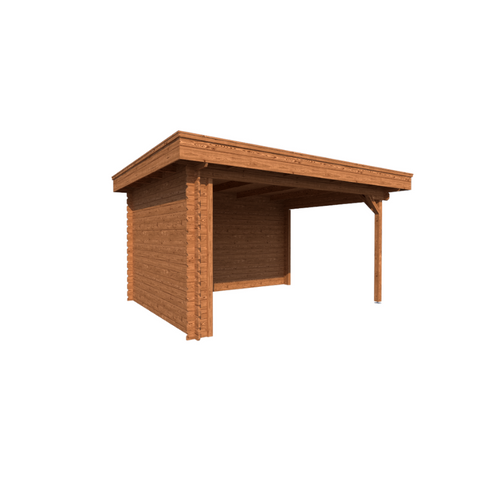 Image of OVERKAPPING ROME: VOLLEDIG BRUIN - PLAT DAK