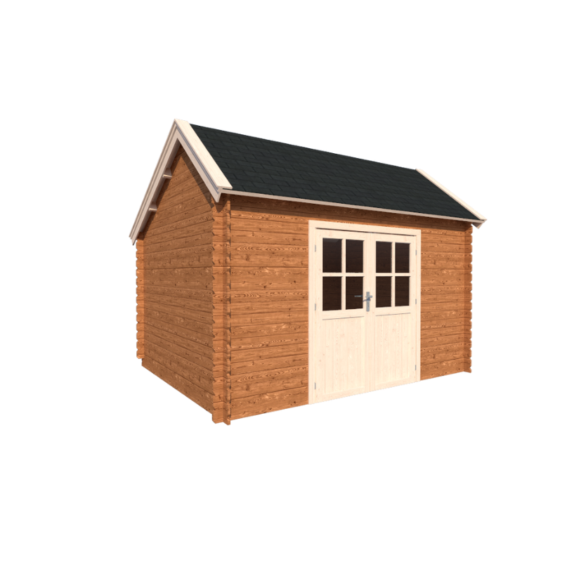 BLOKHUT LUXEMBURG: BRUIN + WIT