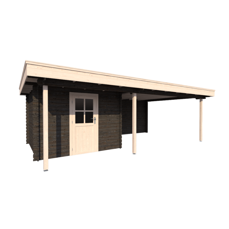 TUINHUIS BRUSSEL: ZWART + WIT - PLAT DAK