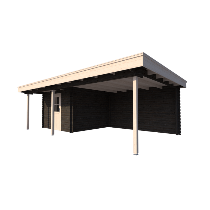 TUINHUIS BRUSSEL: ZWART + WIT - PLAT DAK