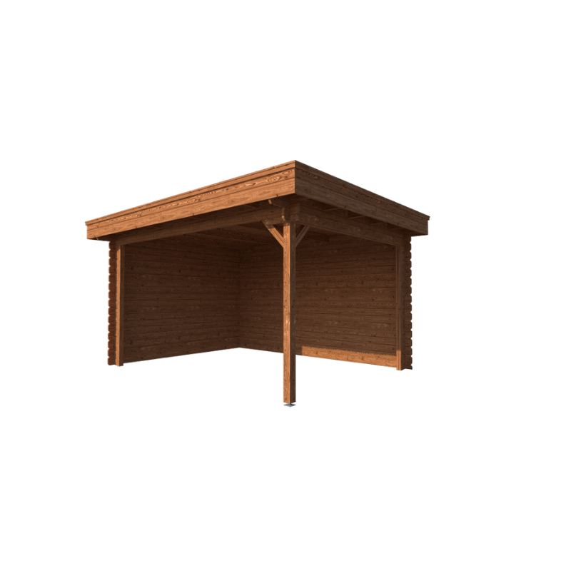 OVERKAPPING ROME: VOLLEDIG BRUIN - PLAT DAK