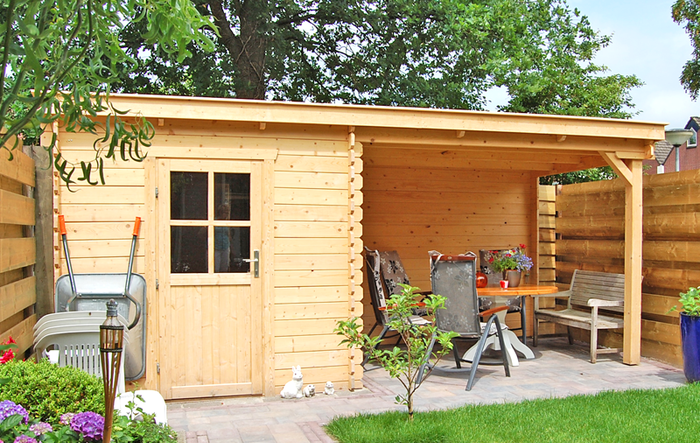 TUINHUIS AMSTERDAM: VOLLEDIG BRUIN - PLAT DAK