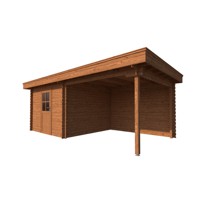 TUINHUIS AMSTERDAM: VOLLEDIG BRUIN - PLAT DAK