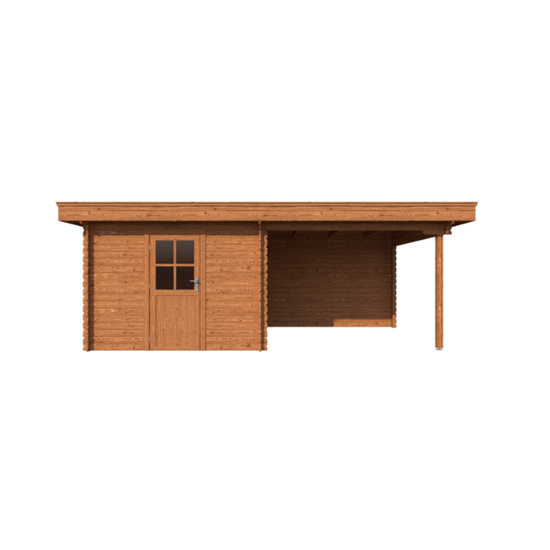 TUINHUIS AMSTERDAM: VOLLEDIG BRUIN - PLAT DAK