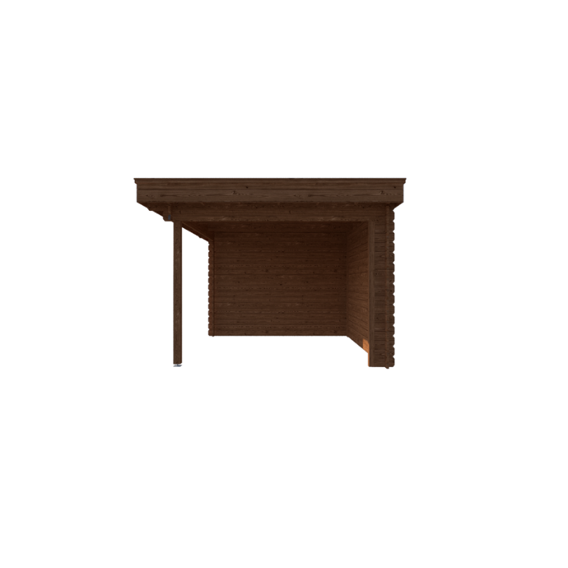 TUINHUIS AMSTERDAM: VOLLEDIG BRUIN - PLAT DAK