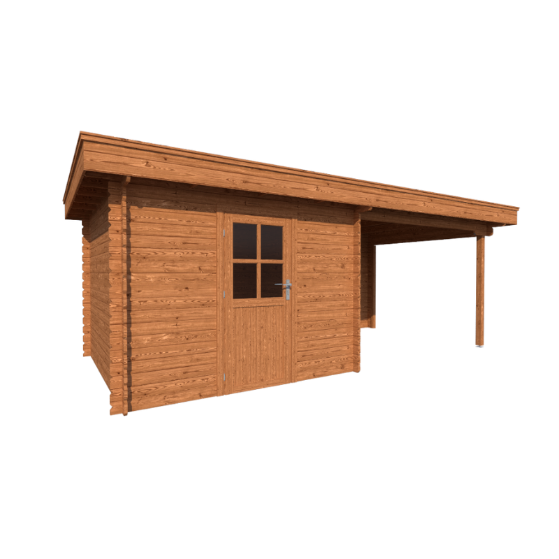 TUINHUIS AMSTERDAM: VOLLEDIG BRUIN - PLAT DAK