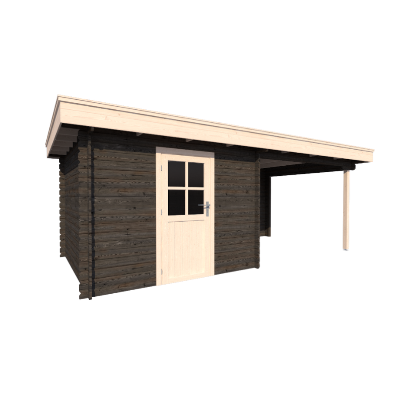 TUINHUIS AMSTERDAM: ZWART + WIT - PLAT DAK